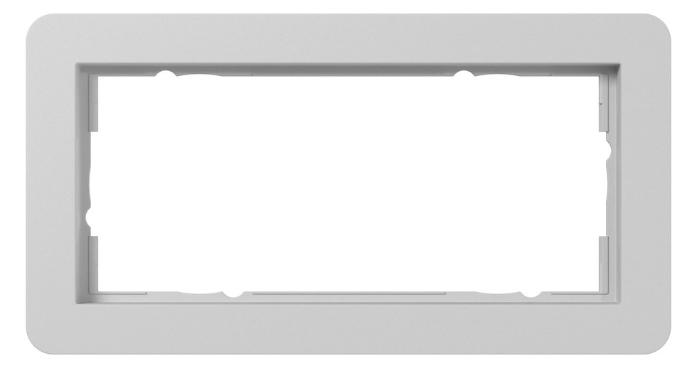 1St. Gira 1002154 Abdeckrahmen 2f o.M. Gira E1 Grau m