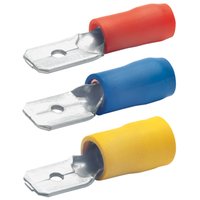 100St. Klauke 8303B Flachstecker,isoliert,1,5qmm-2,5qmm,4,8mmx0,8mm,CuZn,galvanisch verzinnt