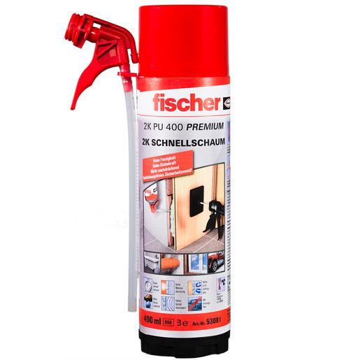 0,4L Fischer 053081 2K-Schnellschaum PU 2/402 2K PU 400 (D