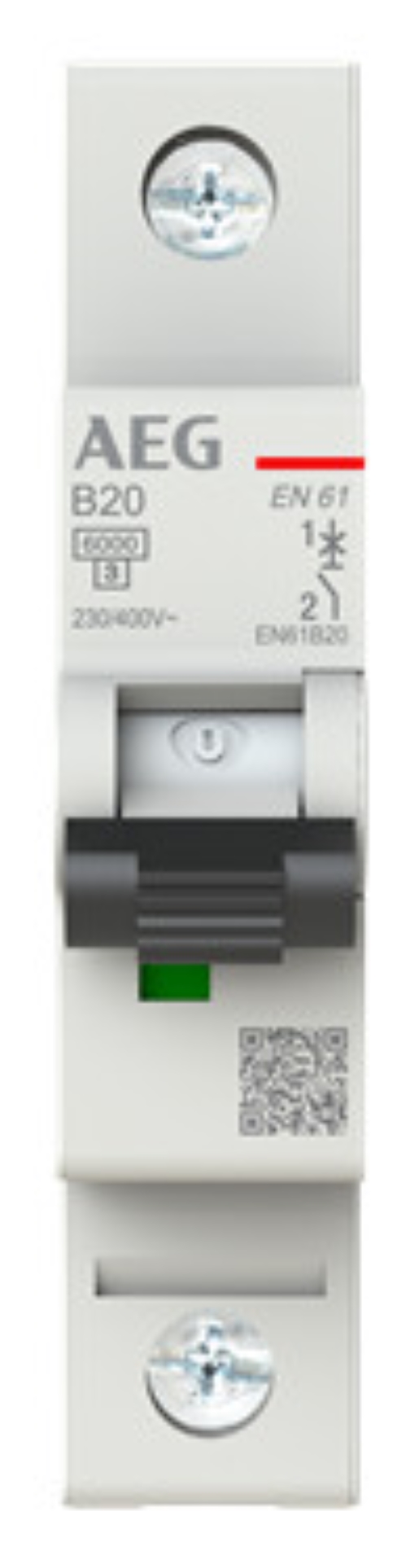 1St. AEG EN61B20 Leitungsschutzschalter ElfaPlus 6kA, B-Charakteristik, 20A, 1P 2CDS251088R0205