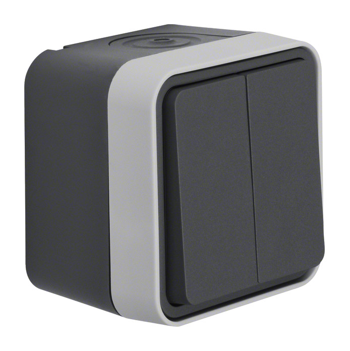 1St. Berker 30753505 Serienschalter AP W.1 grau...