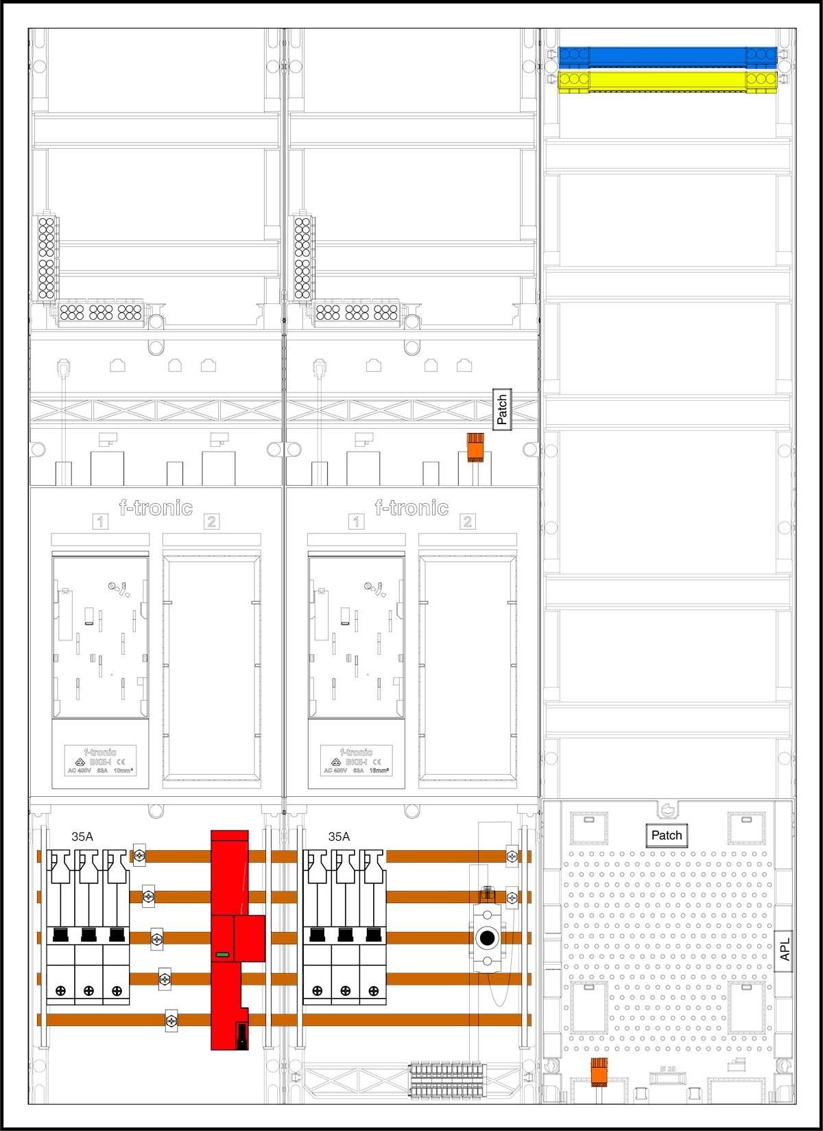 1St. F-Tronic EHZ732APZ35D01ÜS EHZ732APZ35D01ÜS,2 ZP,2 DS,2 R, 1 VAPZ inkl. APL, SLS 35A, ÜSS, SPVGD01, 2 PPV, 1 PL150 7195575