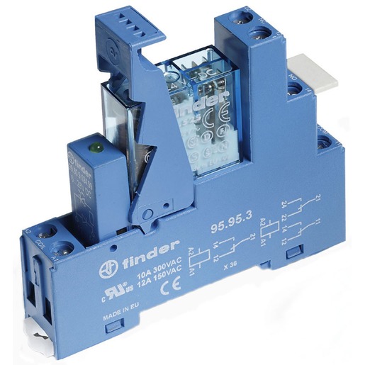 1St. Finder 495290125050 Koppelrelais 12V DC 2 Wechsler 8 A, Spule 12 V DC 49.52.9.012.5050