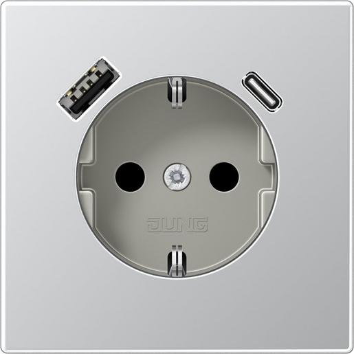 1St. Jung Steckdose m.USB AL1520-15CA Typ AC