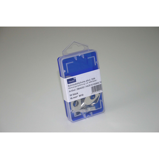 1Pk 10St.Rohrkabelschuh 16 mm² M10 verz.
