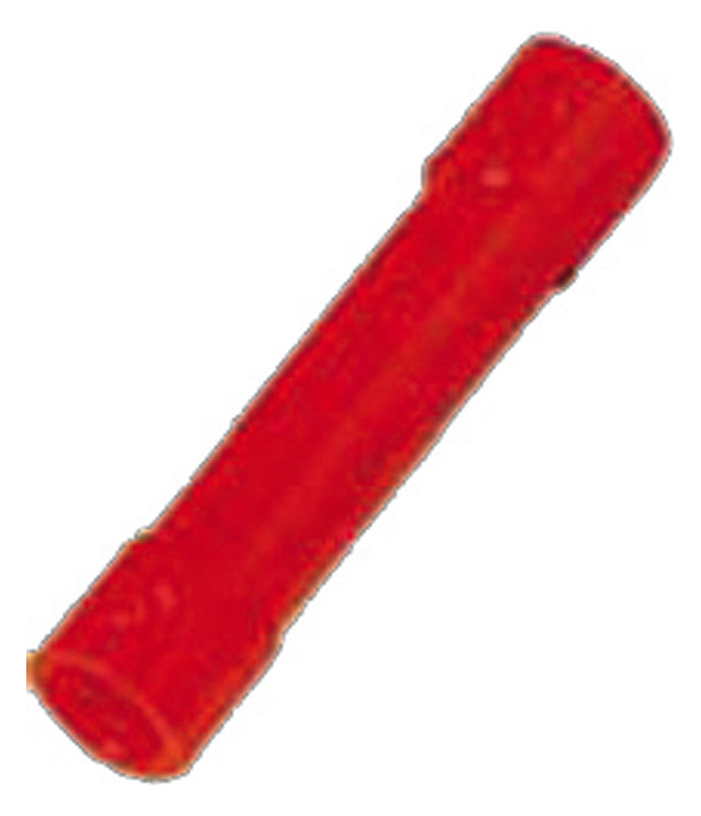 100St. Intercable ICIQ1V Isolierter Stoßverbinder 0,5-1qmm rot
