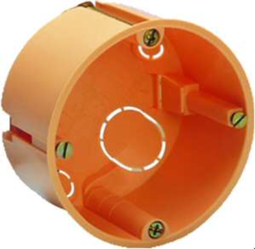 25St. Protec.class PHSD 6847 Schalter-Hohlwanddose flach orange 47 mm