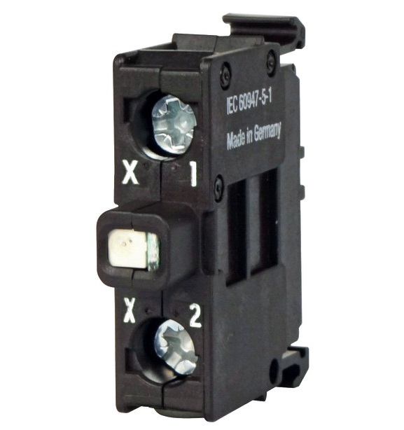 1St. Eaton M22-LEDC-B 218058 Leuchtelement, LED, blau, Bodenbefestigung, 12-30VAC/DC, Schraubanschluss