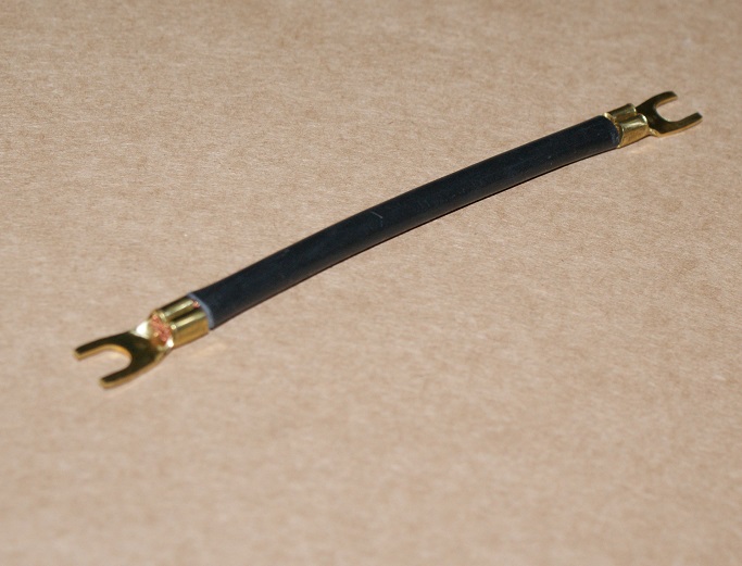 0,12m Kabelbrücke 10qmm 125mm lang m. Gabelkabelschuh Verdrahtungsbrücke flexibel 0,12m Kabelbrücke 10qmm 125mm lang m. Gabelkabelschuh Verdrahtungsbrücke flexibel