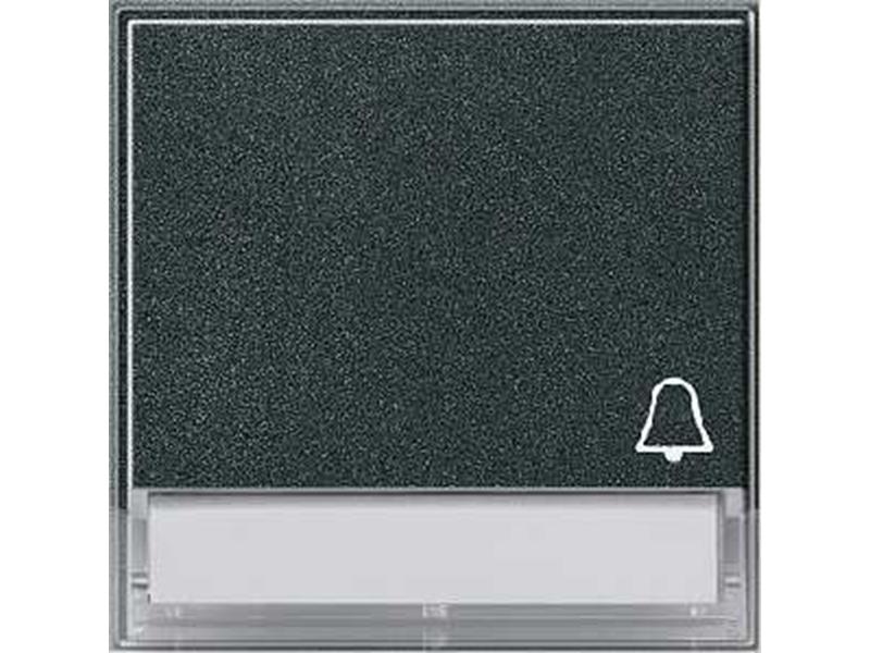 1St. Gira 067367 Wippe Symbol Klingel mit Beschriftungsfeld Gira TX_44 (WG UP) Anthrazit
