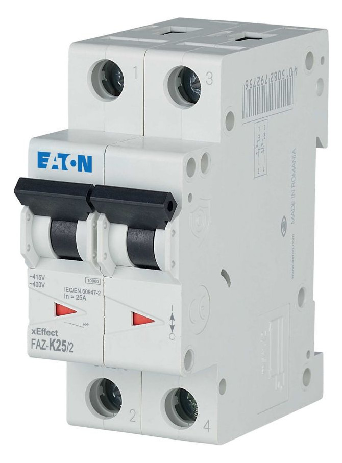 1St. Eaton FAZ-K25/2 LS-Schalter 25A 278800 2p Charakteristik: K
