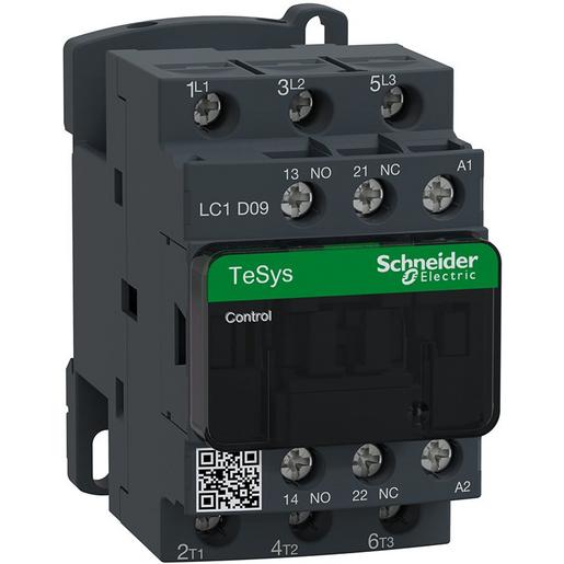 1St. Schneider Electric LC1D09P7 Leistungsschütz LC1D 3p, +1S+1Ö, 4 kW, 9 A, 400 V AC3, Spule 230 V AC