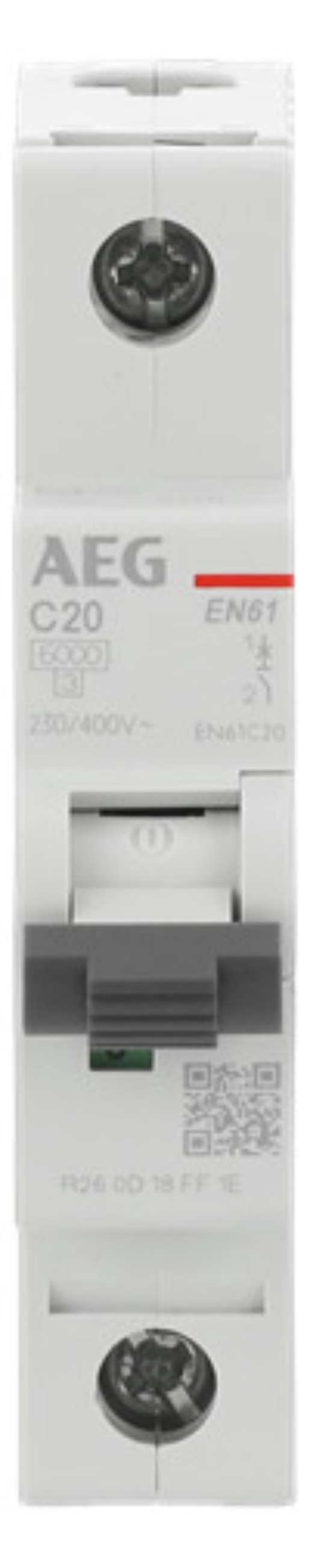 1St. AEG EN61C20 Leitungsschutzschalter ElfaPlus 6kA, C-Charakteristik, 20A, 1P 2CDS251088R0204