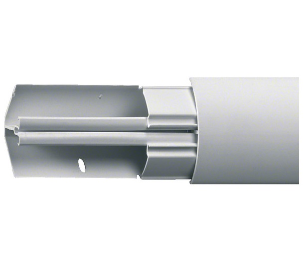 2,5m Hager EK4004009016 Eckkanal aus PVC EK 40x40mm Länge 2,5m verkehrsweiß