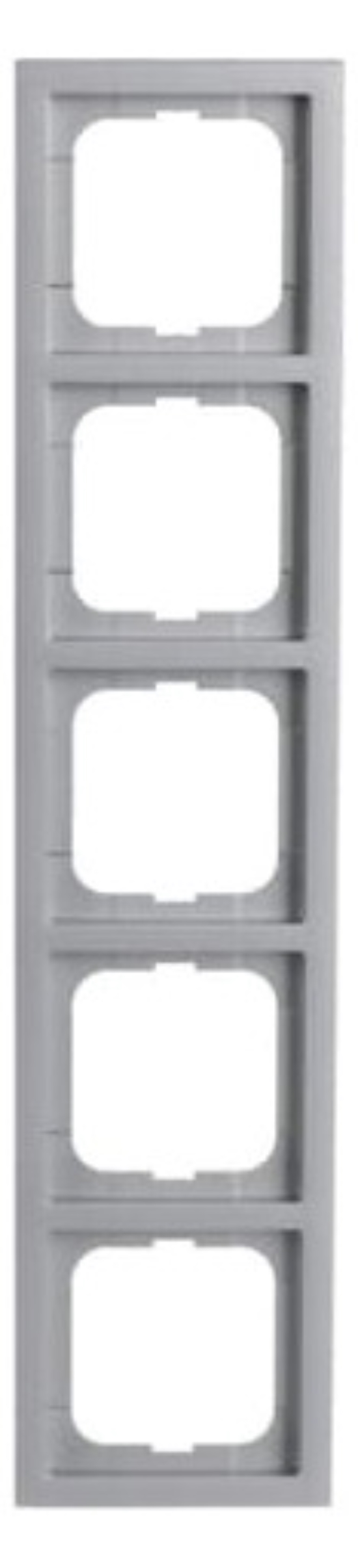 1St. Busch-Jaeger 1725-183K future linear-5-fach Rahmen future linear alusilber