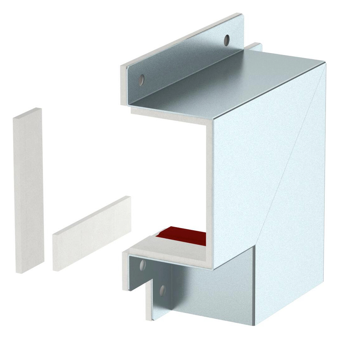 1St. OBO Bettermann 7216330 Flachwinkel für Wand- und Deckenmontage 70x110