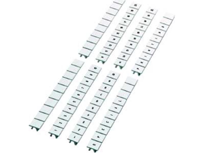 10St. Phoenix 1053001 ZB 10:UNBEDRUCKT Zackband Streifen Weiss unbeschriftet beschriftbar mit: PLOTMARK CMS-P1-PL