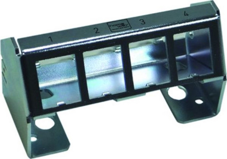 1St. Homeway HW-VFMU4 Verteilerfeldrahmen, 4xKeystone-Modul
