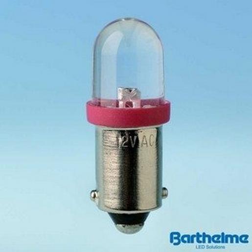 1St. Barthelme 59092415 LED-Lampe/BR 10x28mm 24V AC/DC BA9s weis