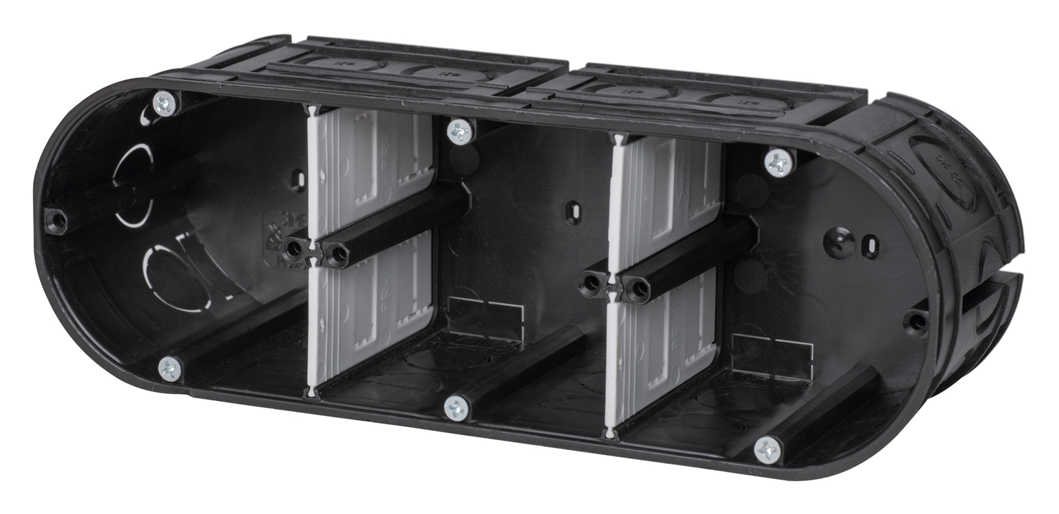 5St. F-Tronic UP30 UP Gerätedose massiv UP30, 3-fach, t=63mm 7310103