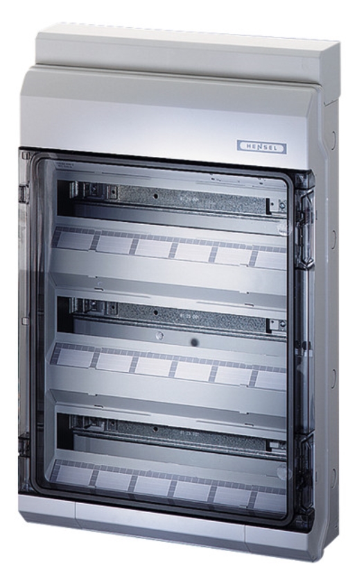 1St. Hensel KV 9354 NT KV 90-Automatengehäuse 54 Teilungseinheiten (3x18x18 mm), IP 65 61001146 KV9354NT