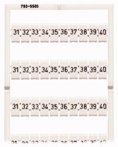 1St. Wago 793-5505 WMB-Bezeichnung 10x 31-40 7935505 1St. Wago 793-5505 WMB-Bezeichnung 10x 31-40 7935505