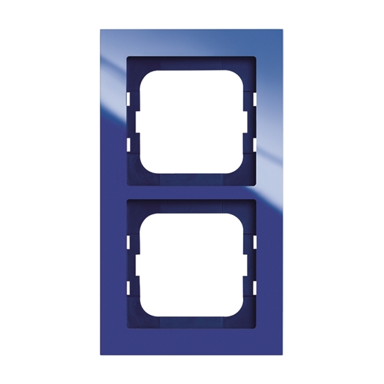 1St. Busch-Jaeger 1722-288 2-fach Rahmen Busch-axcent blau