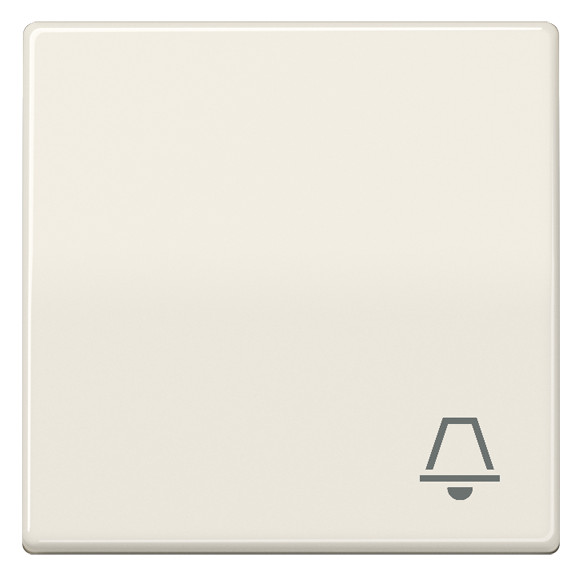 1St. Jung AS591K Wippe Symbol Klingel Zentralplatte für Taster weiß AS 591 K