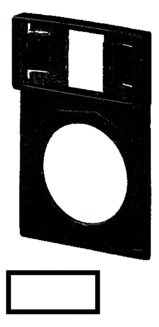 10St. Eaton 046185 Träger, + Schild, blanko, alu, beschriftbar Q25TS-02