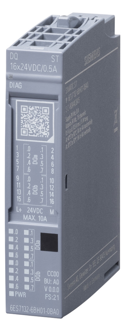 1St. Siemens 6ES7132-6BH01-0BA0 SIMATIC ET 200SP DQ 16x24 VDC/0,5 A ST
