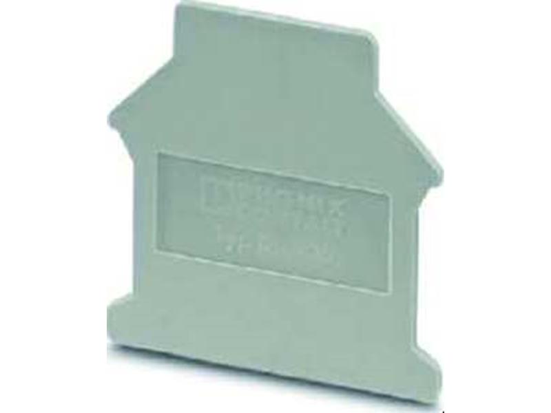 10St. Phoenix D-UK 16 Abschlussdeckel L=42,5 mm B=1,5 mm H=54 mm grau 3006027