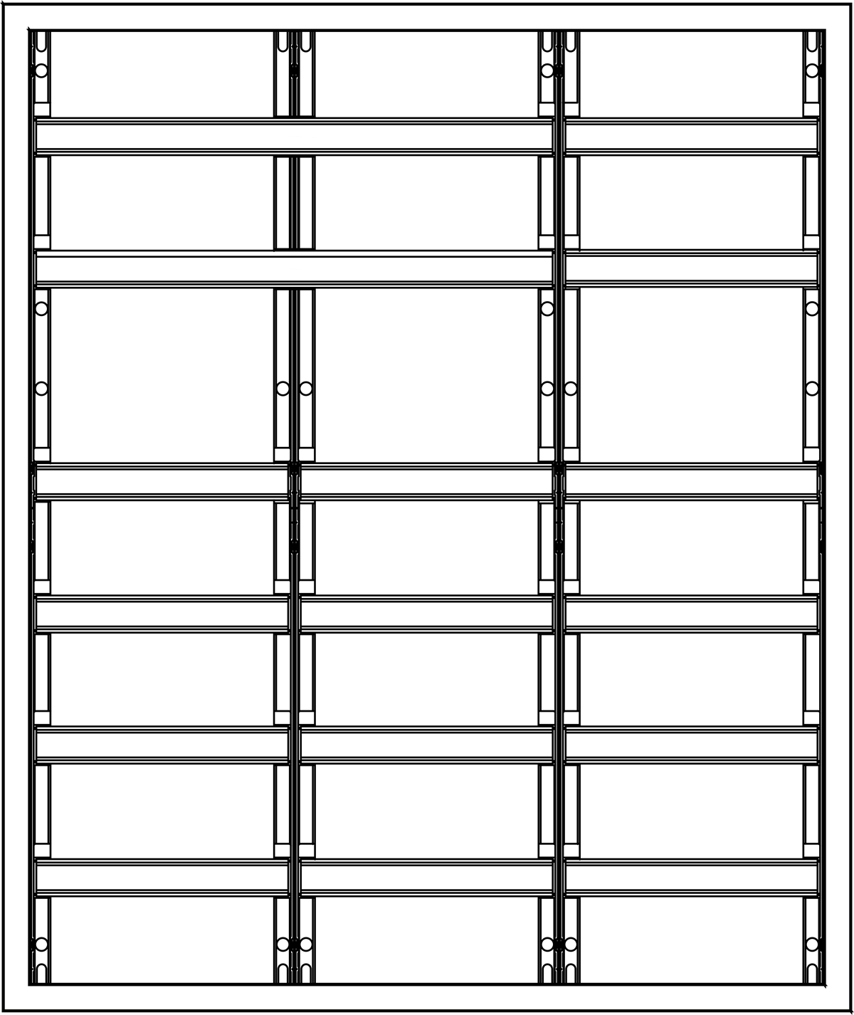 1St. F-Tronic VS3-6-RK Verteilerschrank VS3-6-RK, 3-feldrig, 6r, Reihenklemmen, 950x800x210mm 7110715