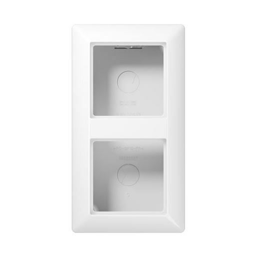 1St. Jung AS582AWW Aufputz-Kappe 2fach Alpinweiß AS 582 A WW