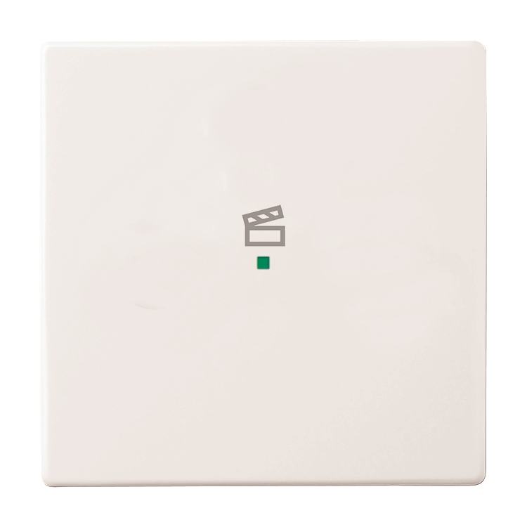 1St. Busch-Jaeger 6233-10-84 Wippe, 1-fach, mit Symbol Szene Busch-free@home studioweiß