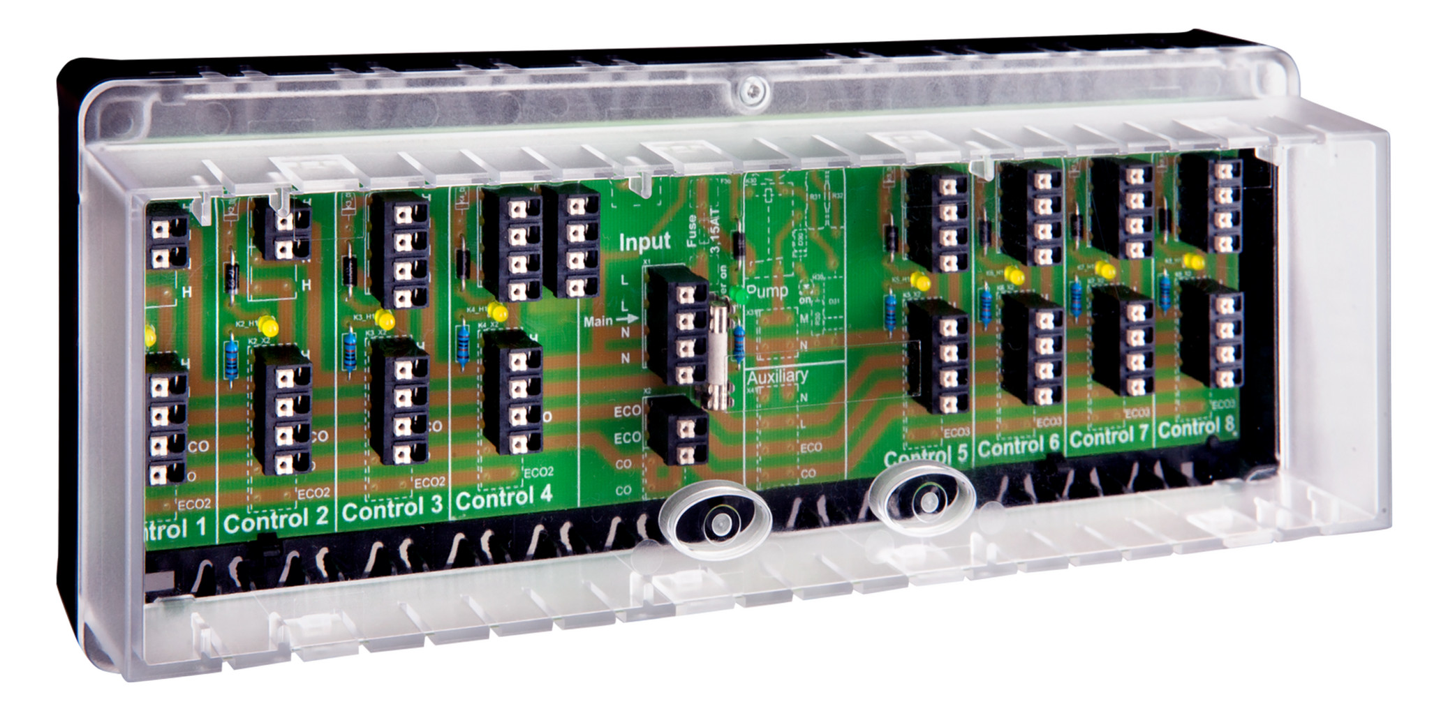 1St. ALRE-IT DA480520 Klemmenleiste, max. 8 Raumthermostate und 16 Stellantriebe, IP20 VOOPL-318.178...