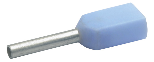 100St. Klauke 8678 Zwillings-Aderendhülsen isoliert, 2 x 0, 25 mm²