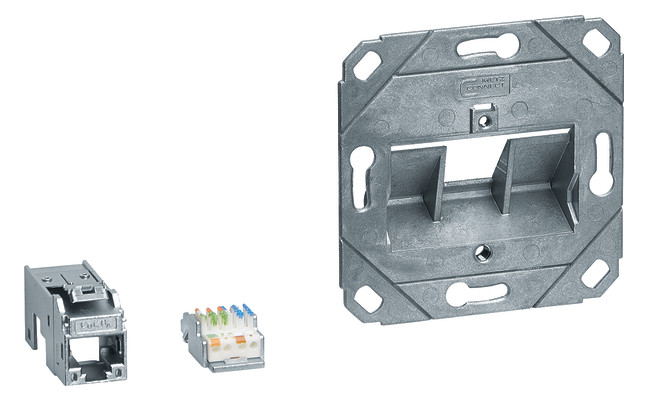 1St. Hager GMKSRJ45C6A1 Anschluss Modul 1x RJ45 Cat.6a