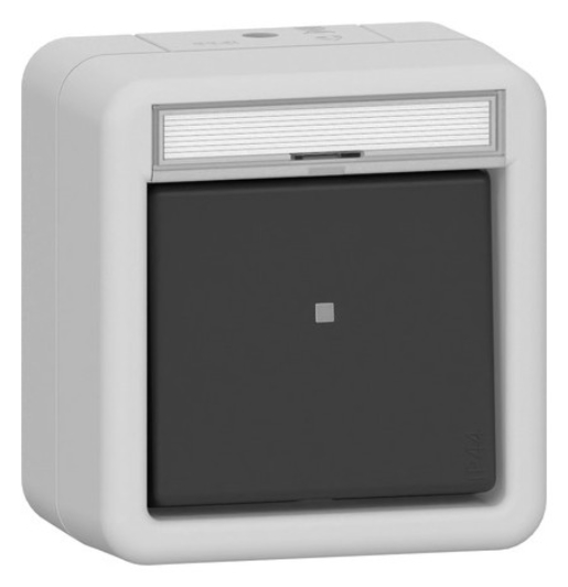 1St. Gira 311230 Wipp-Kontroll Aus 2-p BSF WG AP Grau