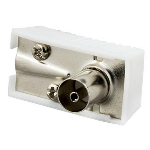 10St. E+P Elektrik KW 5 S LOSE KOAX-WINKELKUPPLUNG, WEISS