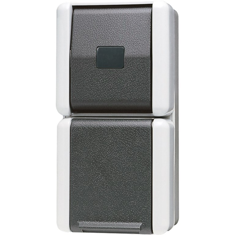 1St. Jung 871W Steckdose 16A 250V Taster 10AX 250V 1-poliger Schli 871 W