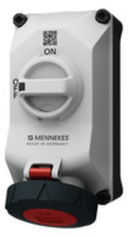 1St. Mennekes 5604506G Wandsteckdose DUO 32A5P6h 400V IP67