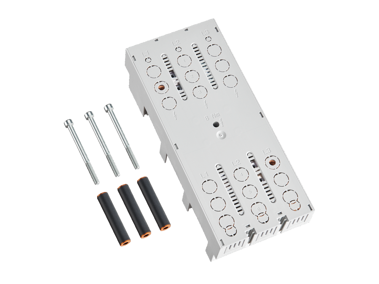 1St. Wöhner 32017 Sammelschienenadapter 250 A, 3-polig