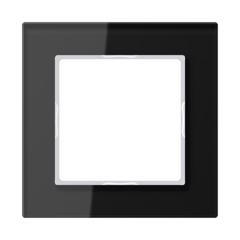 1St. Jung AC581GLSW Rahmen 1fach Glasrahmen Schwarz AC 581 GL SW...