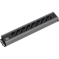 2m Bachmann 300.001 Handwerkerleiste 9xSchuko Zuleitung mit Schuko