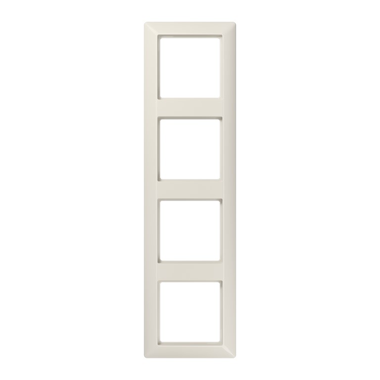 1St. Jung AS584 Rahmen 4-fach für waagerechte und senkrechte Kombination weiß AS 584