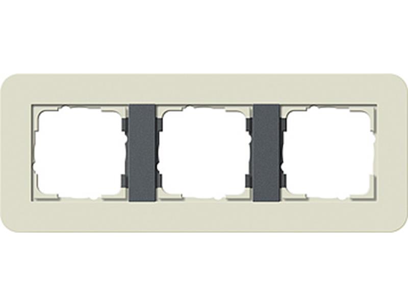 1St. Gira 0213427 Rahmen 3fach E3 Sand/Anthrazit
