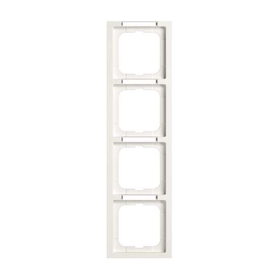 1St. Busch-Jaeger 1724-184 NSK future mit Beschriftungsfeld, 4-fach Rahmen future studioweiß