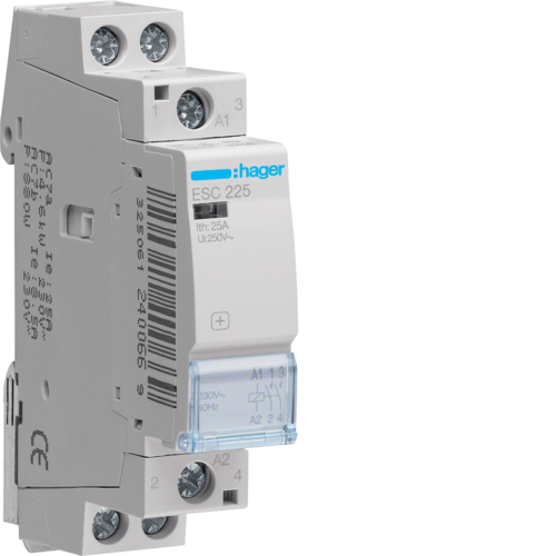 1St. Hager ESC225 InstallationsSchütze 25A 2S 230V