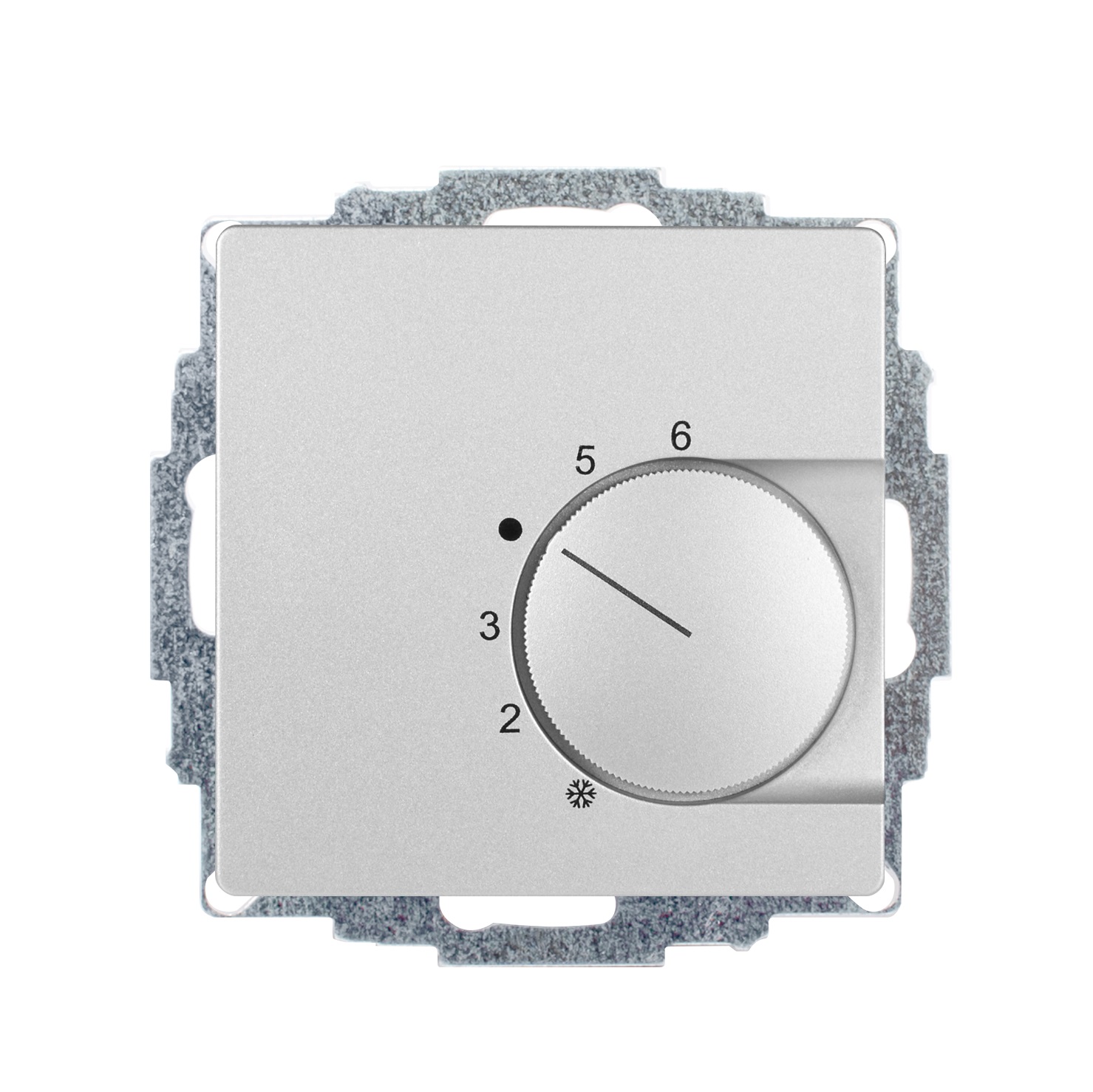 1St. Halmburger 6865 RTR-5810 (alu/BE) Raumtemperaturregler 230 V u.P. Öffner aluminium samt