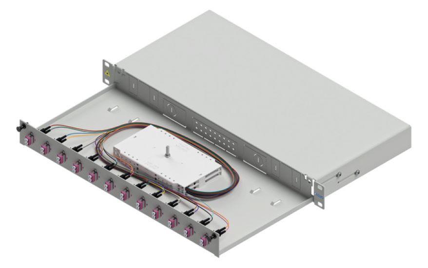 1St. Protec.net PSB12OM4 LWL Spleissbox 12x LC-D OM4